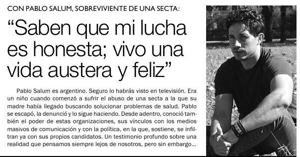 Pablo Salum en Semanario Arequita de Uruguay