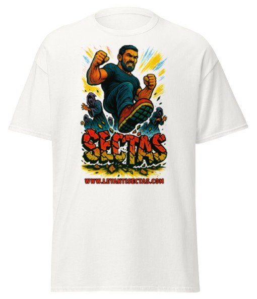 Pack Camiseta "Aplastando Sectas Hombre" | LeyAntiSectas 2 aplastando sectas Hombre LeyAntiSectas