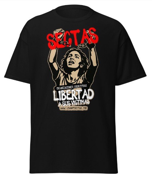 ✊ Pack Camiseta "SECTAS: ORGANIZACIONES COERCITIVAS" | LeyAntiSectas - Grito de Liberación