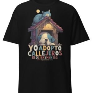 Carrito 5 🐾 Camiseta "YO ADOPTO CALLEJEROS" | LeyAntiSectas