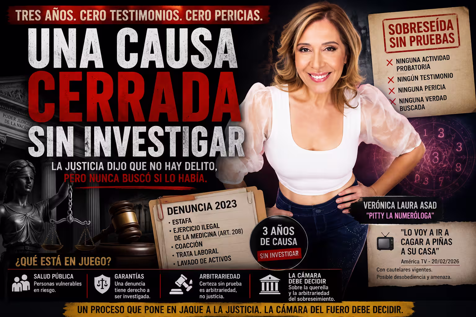 Veronica Asad Pitty la Numerologa investigada por delitos muy graves